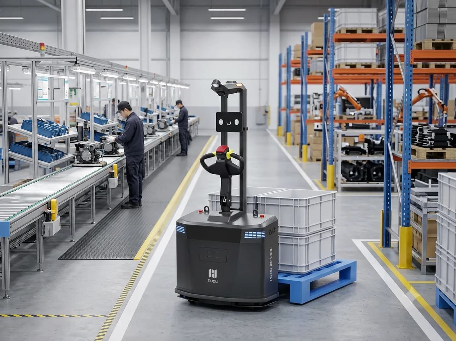 MP2000, le transpalette autonome à IA pour vos palettes de 2 tonnes 1